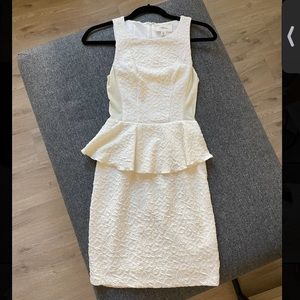 NEW Boutique white falbala cut-out dress